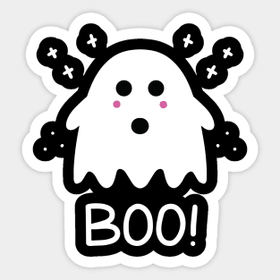 Ghost Boo - Halloween Ghost Sticker